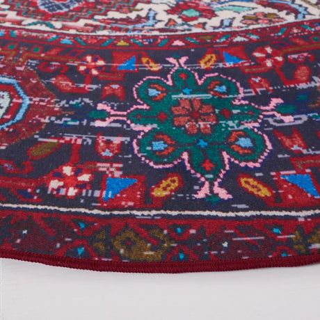 Safavieh Tucson 6'-0" x 6'-0" Rug in Red / Blue