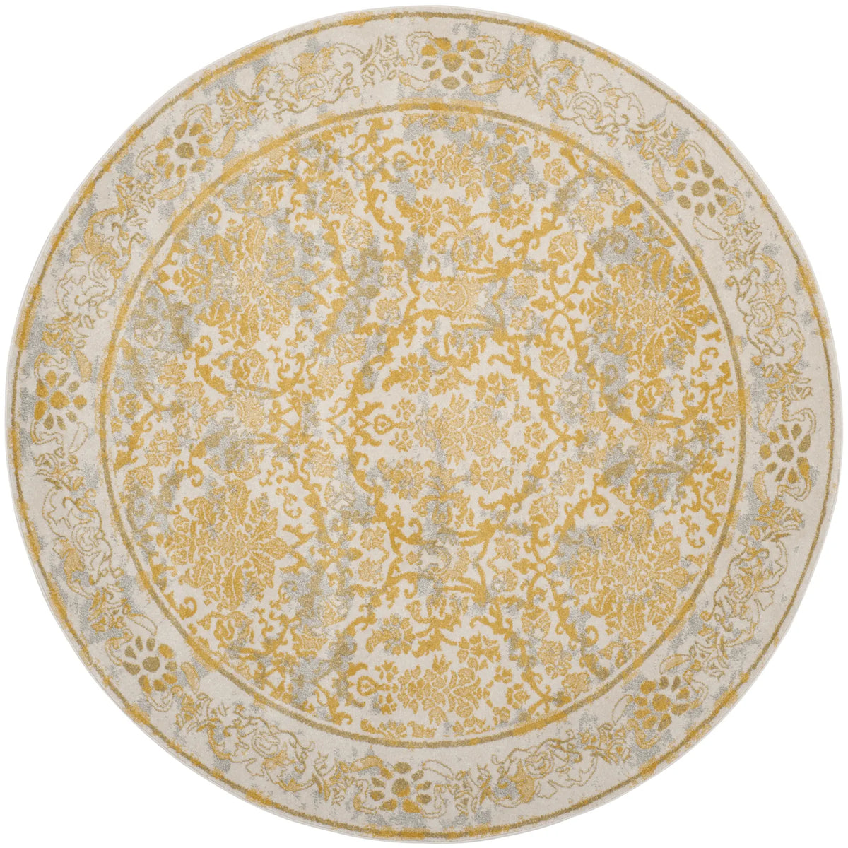 Safavieh Evoke 6'-7" x 6'-7" Rug in Ivory / Gold