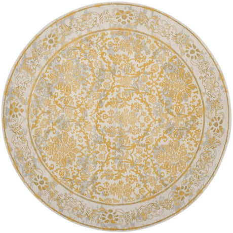 Safavieh Evoke 6'-7" x 6'-7" Rug in Ivory / Gold