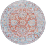 Safavieh Tucson 6'-0" x 6'-0" Rug in Turquoise / Rust