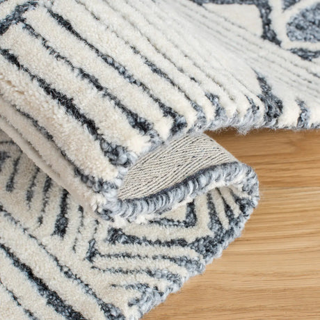 Safavieh Roslyn 4'-0" x 6'-0" Rug in Black / Ivory