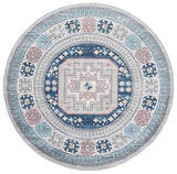 Safavieh Kazak 100 6'-7" x 6'-7" Rug in Grey / Blue
