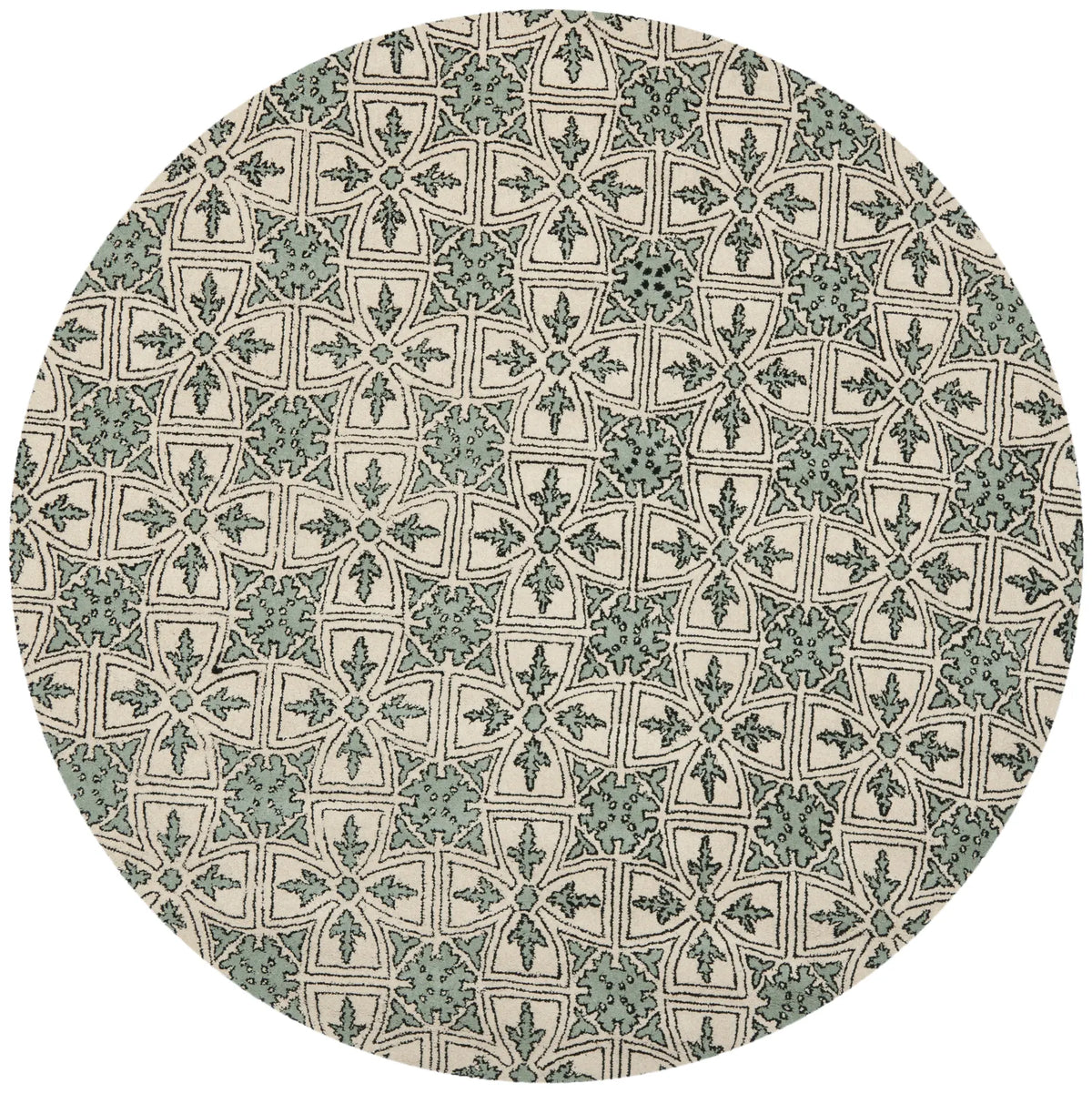 Safavieh Chatham 7'-0" x 7'-0" Rug in Light Blue / Ivory