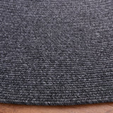Safavieh Braided 5'-0" x 5'-0" Rug in Black