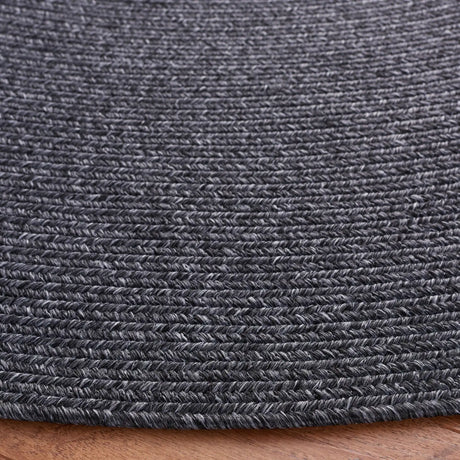 Safavieh Braided 5'-0" x 5'-0" Rug in Black