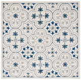 Safavieh Micro-Loop 5'-0" x 5'-0" Rug in Ivory / Sage