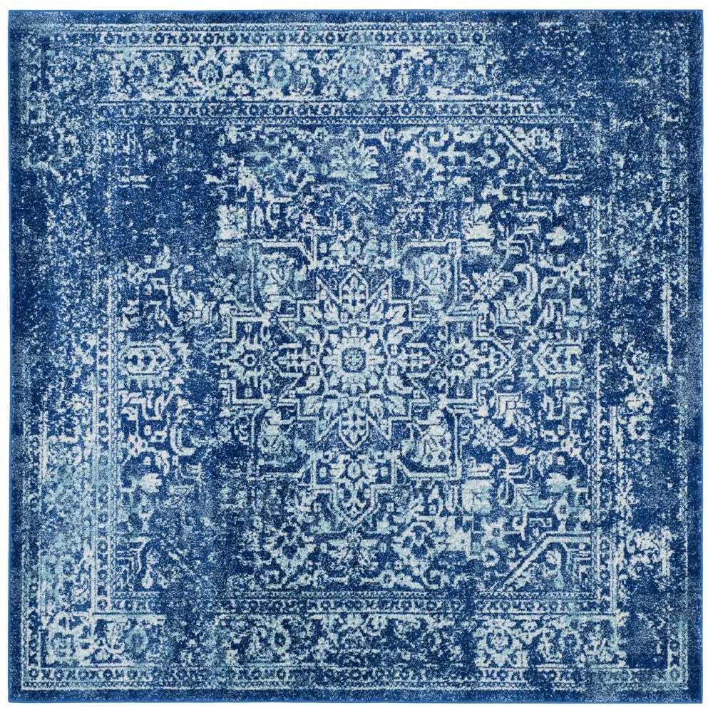 Safavieh Evoke 6'-7" x 6'-7" Rug in Navy / Ivory