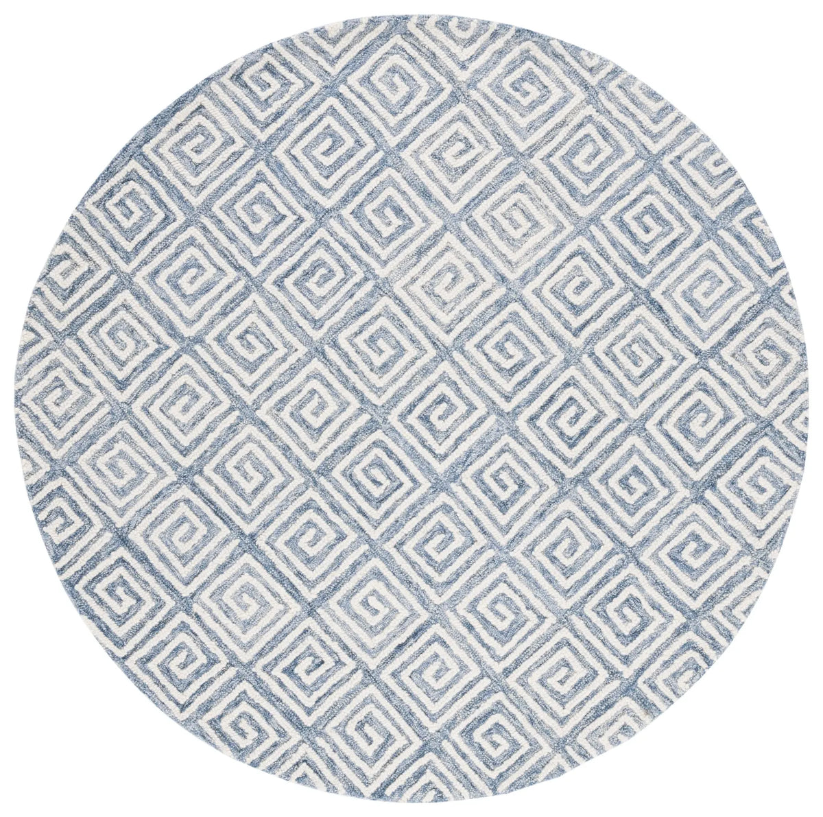 Safavieh Metro 6'-0" x 6'-0" Rug in Light Blue / Ivory