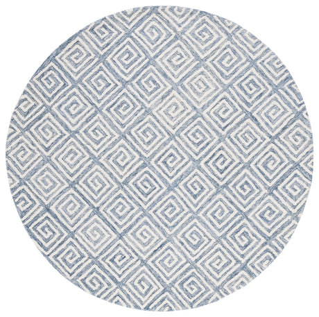 Safavieh Metro 6'-0" x 6'-0" Rug in Light Blue / Ivory