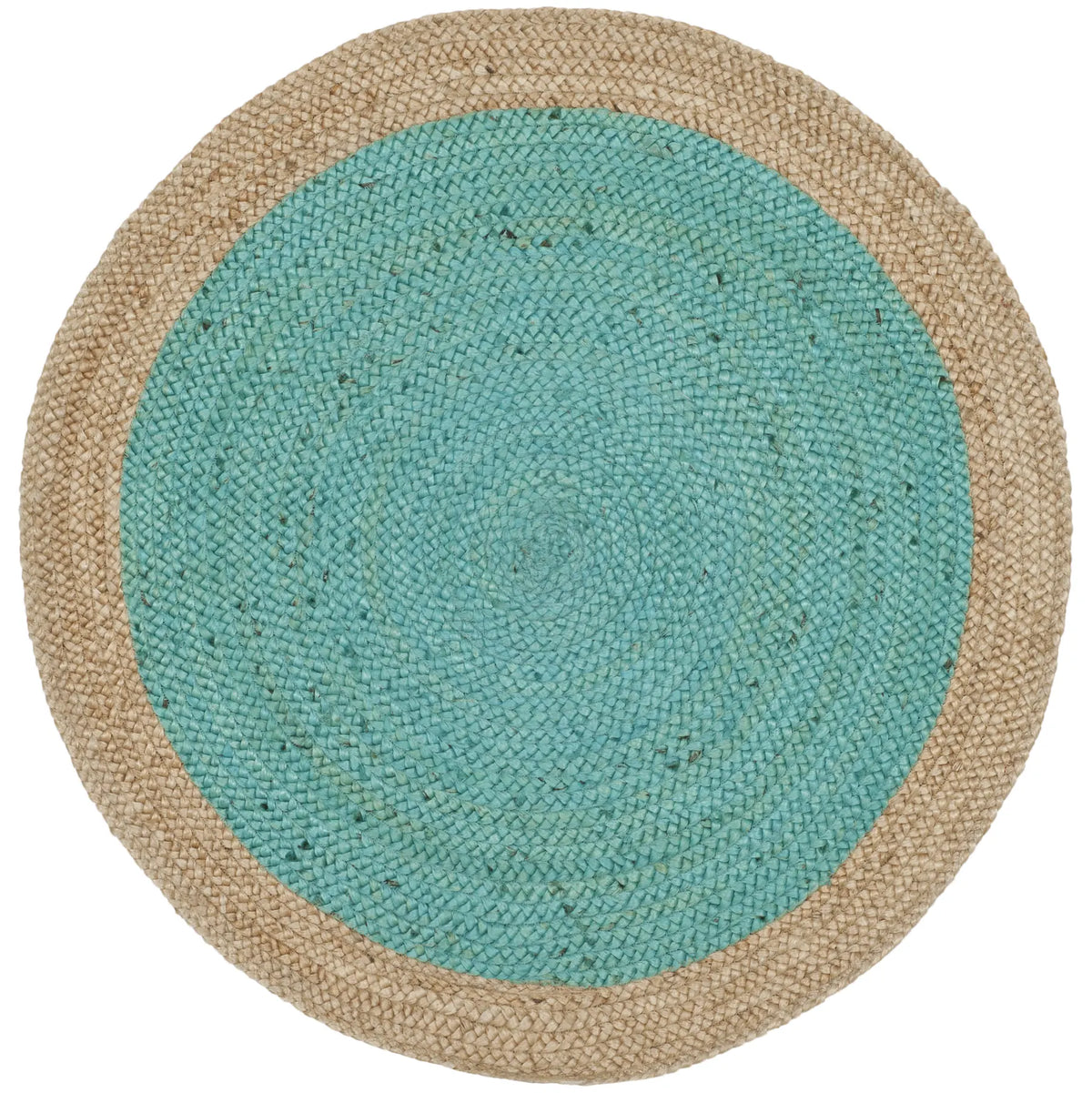 Safavieh Natural Fiber 3'-0" x 3'-0" Rug in Teal / Natural