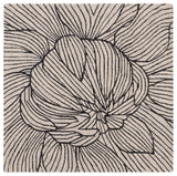 Safavieh Metro 6'-0" x 6'-0" Rug in Black / Ivory
