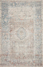 Chris Loves Julia x Loloi Jules 7-Jul Natural / Ocean Rug - main flat