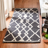 Safavieh Micro-Loop 2'-3" x 7'-0" Rug in Charcoal / Ivory