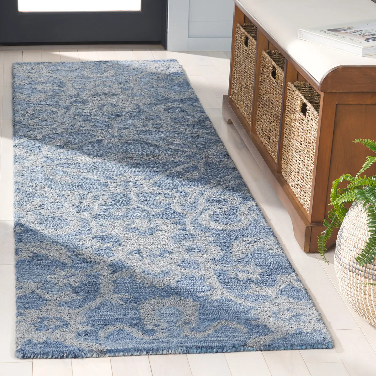 Safavieh Anatolia 2'-3" x 8'-0" Rug in Blue / Grey