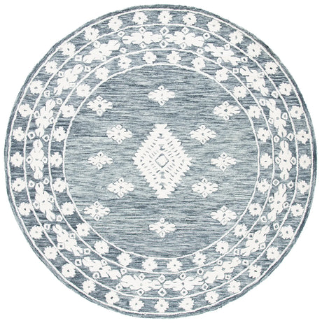 Safavieh Aspen 7'-0" x 7'-0" Rug in Dark Grey / Ivory