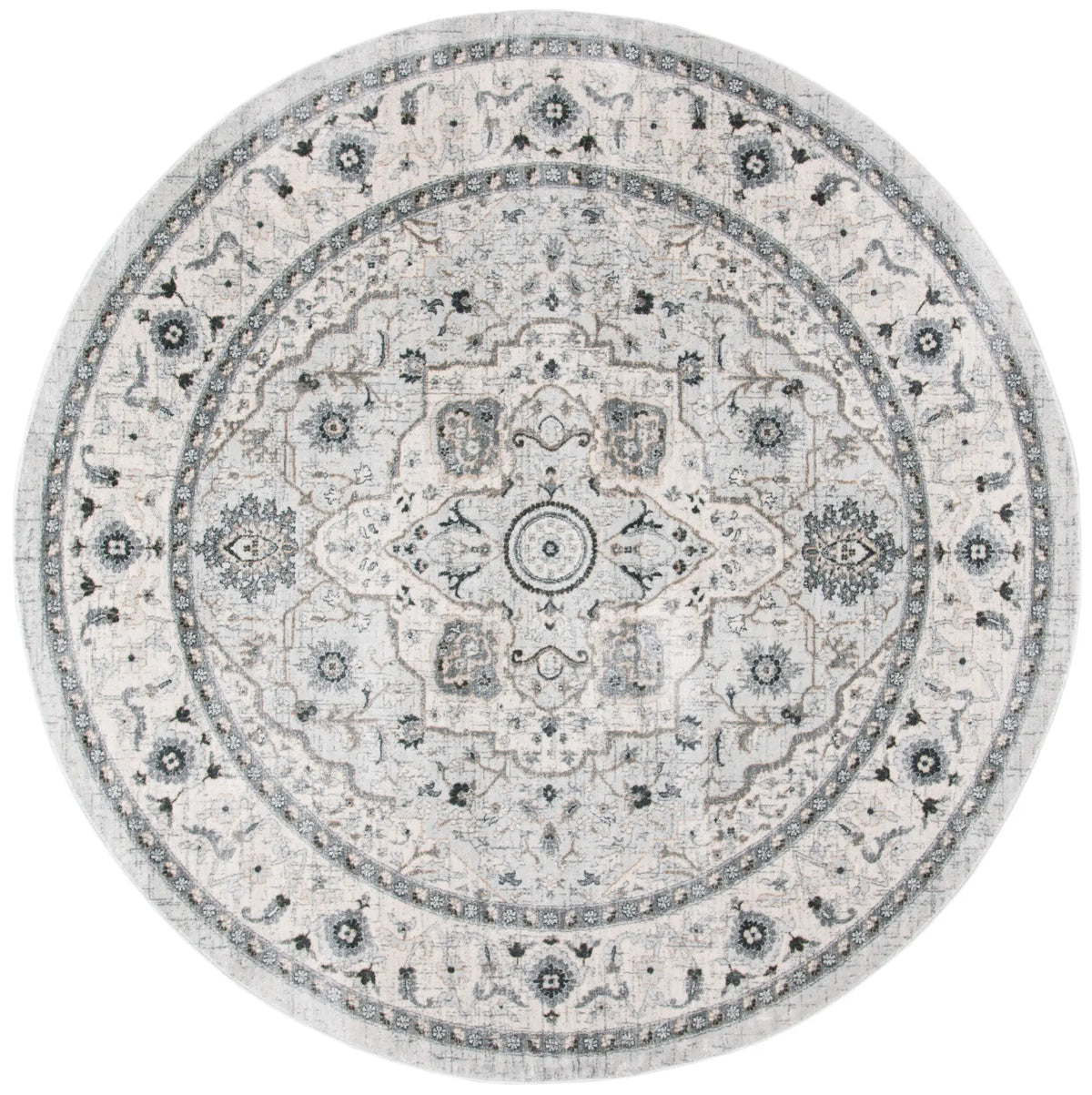 Safavieh Isabella 6'-7" x 6'-7" Rug in Light Grey / Grey