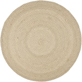 Safavieh Braided 6'-0" x 6'-0" Rug in Beige / Brown