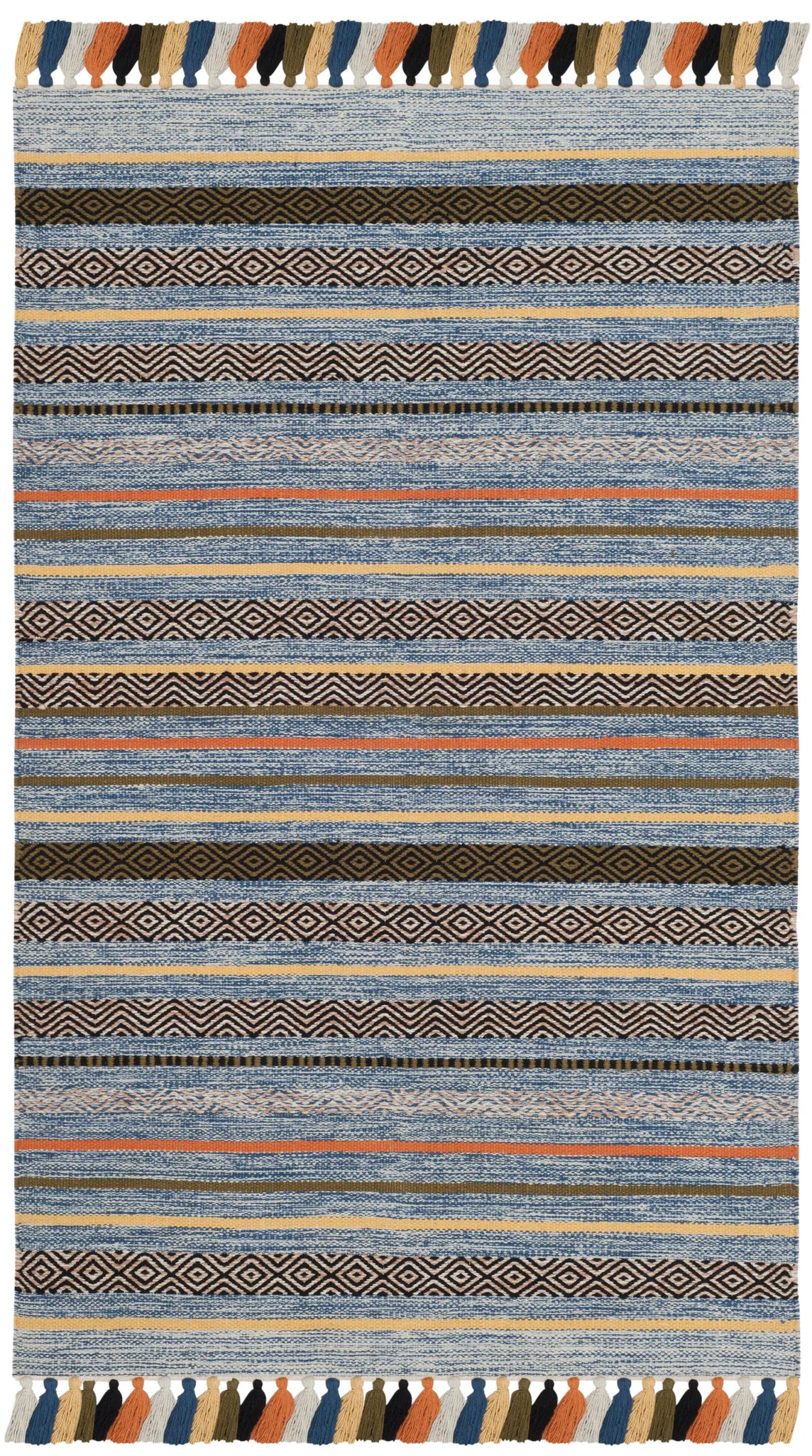Safavieh Montauk 3'-0" x 5'-0" Rug in Blue / Multi