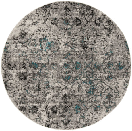 Safavieh Adirondack 6'-0" x 6'-0" Rug in Grey / Black
