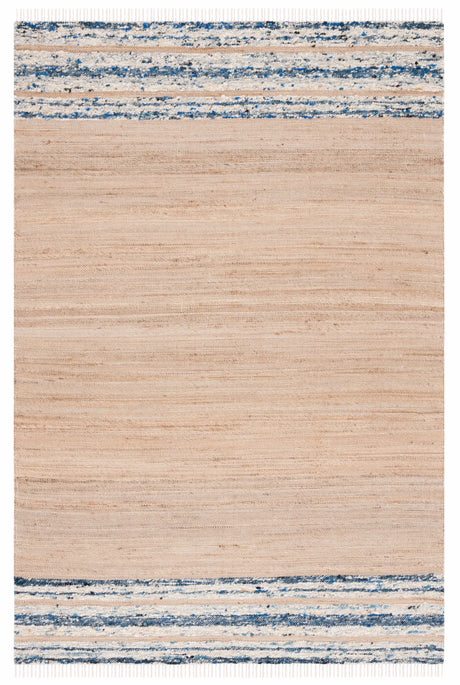 Safavieh Natura 4'-0" x 6'-0" Rug in Natural / Navy