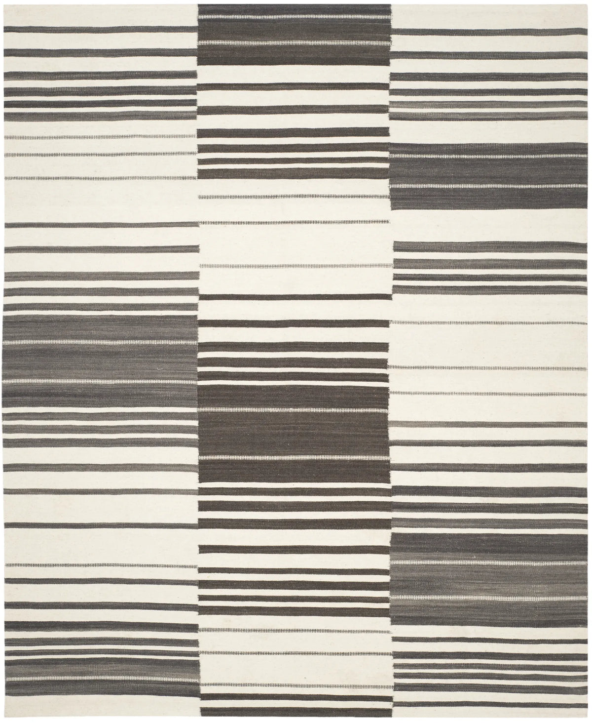 Safavieh Kilim 8'-0" x 10'-0" Rug in Dark Brown / Ivory