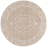 Safavieh Ebony 6'-0" x 6'-0" Rug in Ivory / Brown