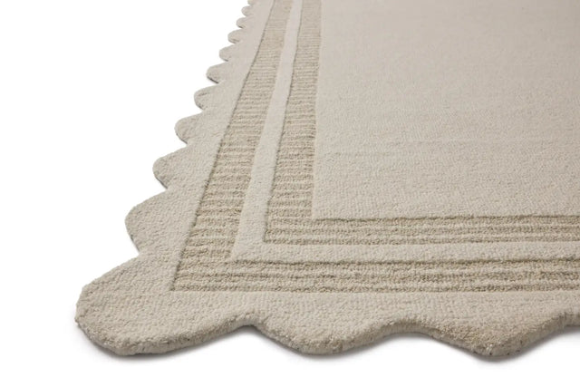 Chris Loves Julia x Loloi Scottie SCO-01 Ivory / Grey Rug - rug corner