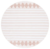 Safavieh Montauk 6'-0" x 6'-0" Rug in Pink / Ivory