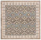 Safavieh Kilim 7'-0" x 7'-0" Rug in Blue / Ivory