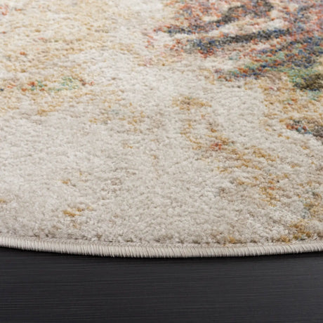 Safavieh Phoenix 500 6'-7" x 6'-7" Rug in Ivory / Gold Rust