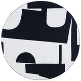 Safavieh Malibu 6'-0" x 6'-0" Rug in Black / Ivory