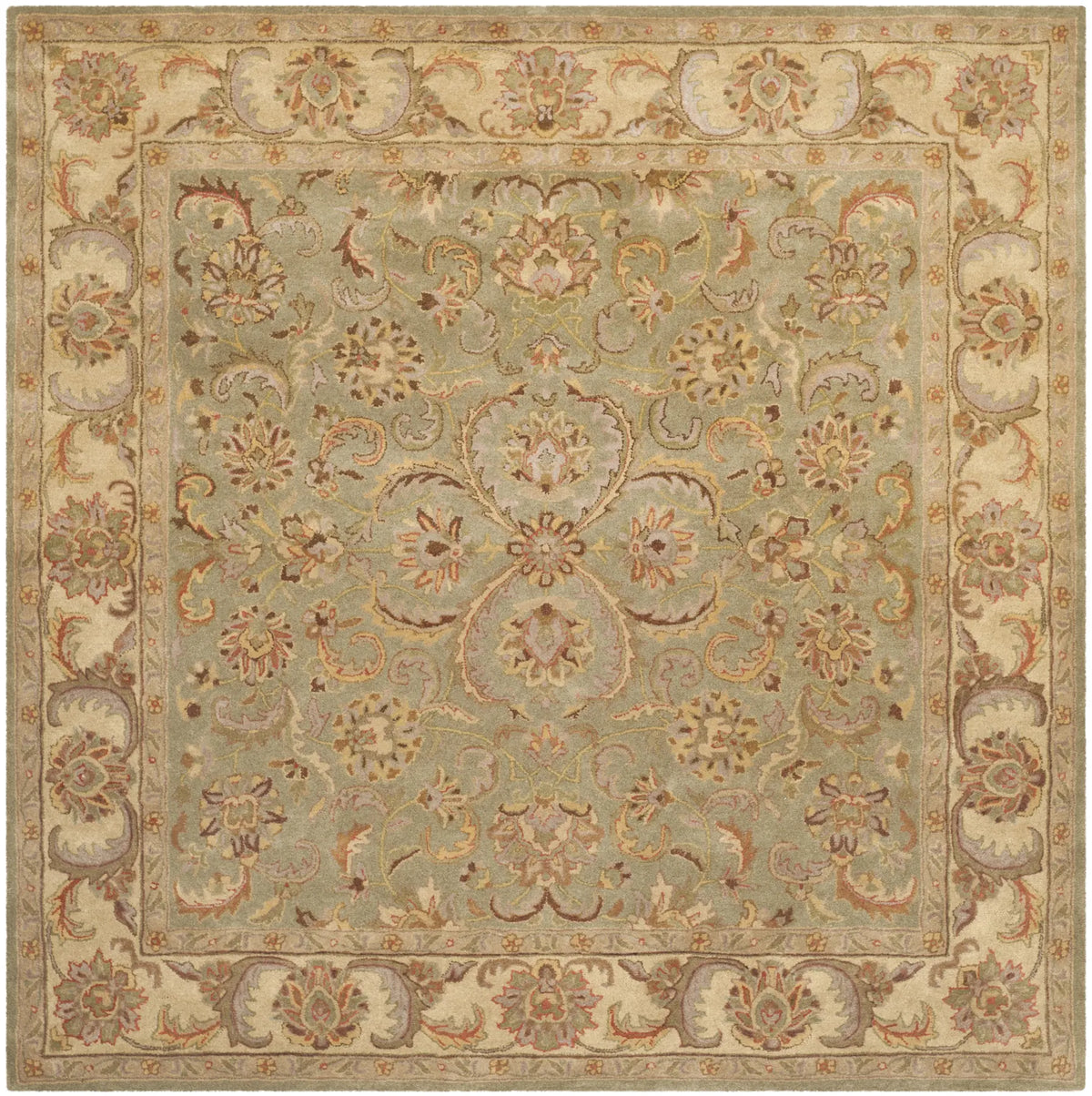 Safavieh Heritage 8'-0" x 8'-0" Rug in Green / Gold