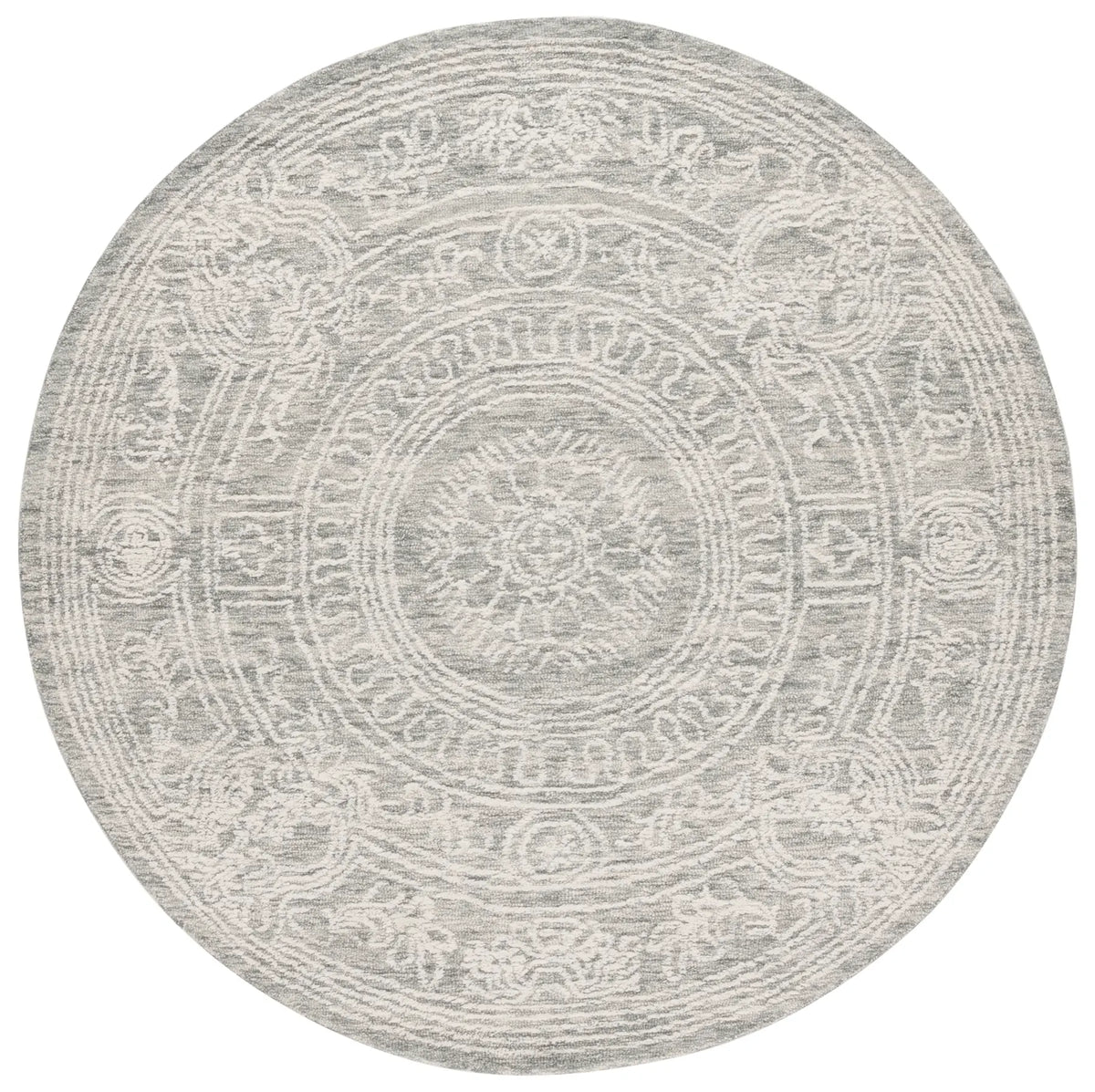Safavieh Ebony 6'-0" x 6'-0" Rug in Ivory / Grey