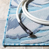 Safavieh Cabana 4'-0" x 6'-0" Rug in Aqua / Navy