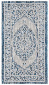Safavieh Courtyard 2'-0" x 3'-7" Rug in Light Grey / Blue