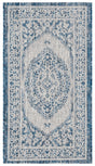 Safavieh Courtyard 2'-0" x 3'-7" Rug in Light Grey / Blue