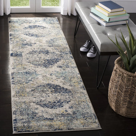 Safavieh Madison 2'-3" x 8'-0" Rug in Light Grey / Blue
