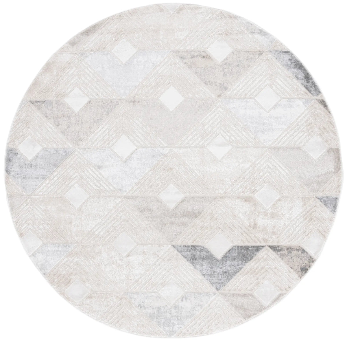 Safavieh Saylor 100 6'-3" x 6'-3" Rug in Grey / Dark Grey