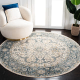 Safavieh Valencia 6'-4" x 6'-4" Rug in Ivory / Blue