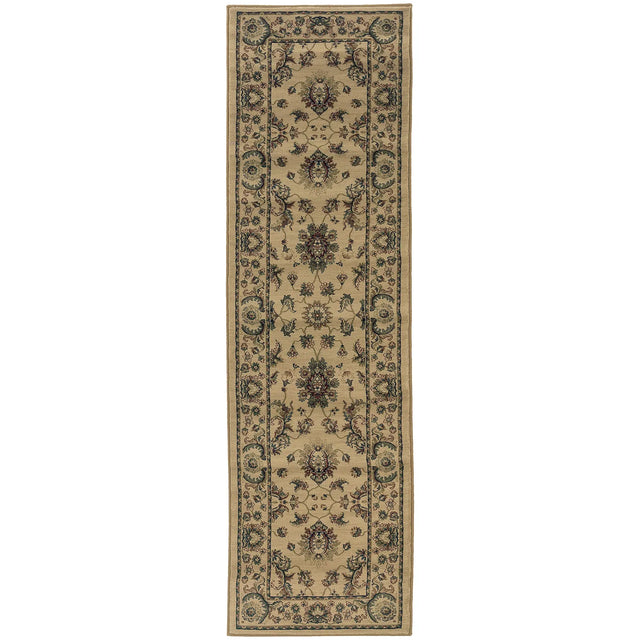 Oriental Weavers Sphinx Ariana 311i3 Ivory / Green Rugs - runner