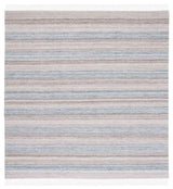 Safavieh Striped Kilim 7'-0" x 7'-0" Rug in Grey / Beige