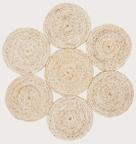 Safavieh Natural Fiber 3'-0" x 3'-0" Rug in Ivory / Natural