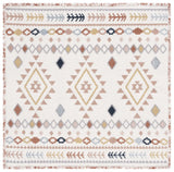 Safavieh Marrakesh 6'-7" x 6'-7" Rug in Ivory / Multi