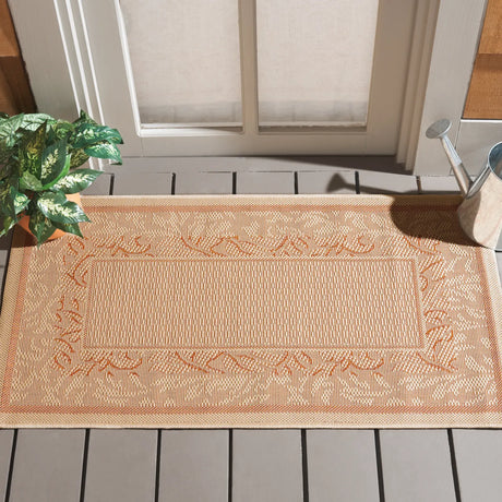 Safavieh Courtyard 2'-0" x 3'-7" Rug in Natural / Terra