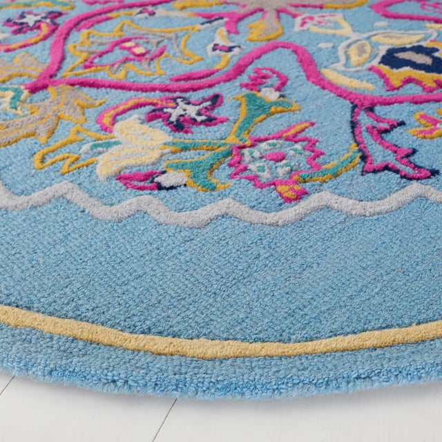 Safavieh Bellagio 5'-0" x 5'-0" Rug in Light Blue / Multi