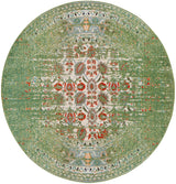 Safavieh Monaco 6'-7" x 6'-7" Rug in Sage / Rust