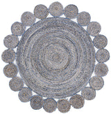 Safavieh Cape Cod 5'-0" x 5'-0" Rug in Blue / Natural