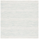 Safavieh Kilim 6'-0" x 6'-0" Rug in Ivory / Light Blue