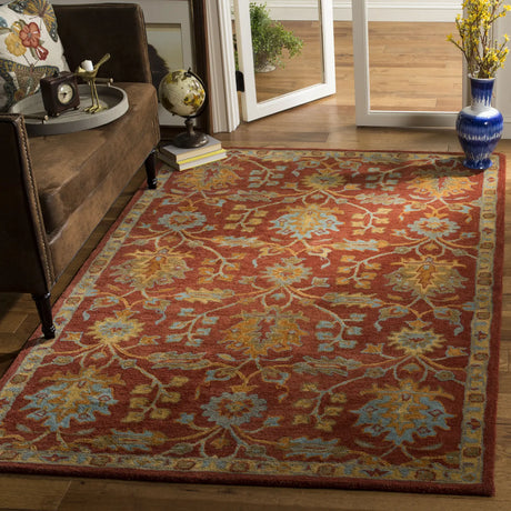 Safavieh Heritage 5'-0" x 8'-0" Rug in Red / Multi