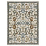 Oriental Weavers Sphinx KEIRA KEI02 Ivory Floral Rugs - main flat